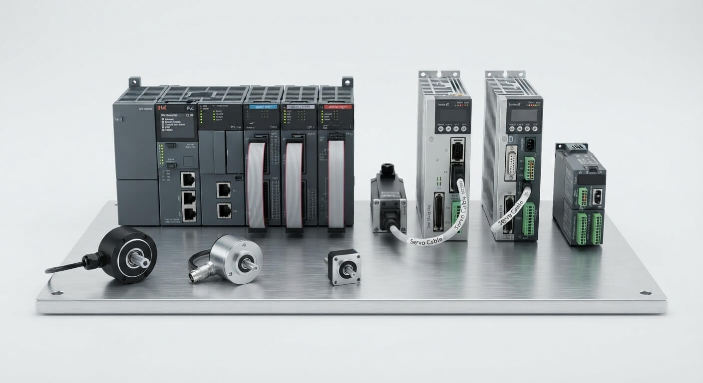 PLC, servo sürücüler ve otomasyon kontrol ekipmanları